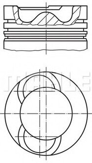 Поршень MAHLE / KNECHT 2136500