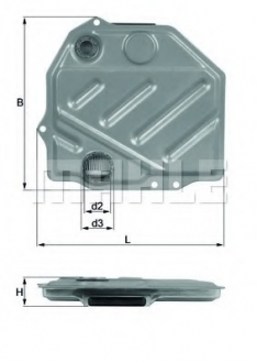 Гідрофільтр, автоматична коробка передач MAHLE / KNECHT HX48