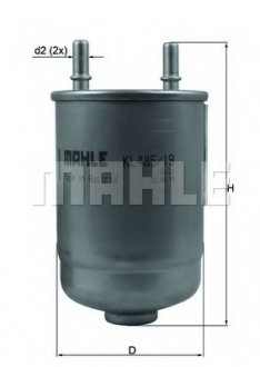 Фильтр топливный MAHLE / KNECHT KL 485/19D