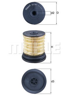 Фільтр паливний MAHLE / KNECHT KX397