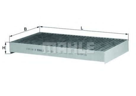 Фильтр салона угольный (knecht-mahle) MAHLE / KNECHT LAK229