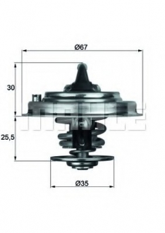 Термостат audi (mahle) MAHLE / KNECHT TX 34 87 D