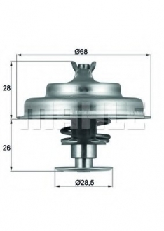 Термостат citroen; ford; peugeot; renault; suzuki; volvo(mahle) MAHLE / KNECHT TX 75 80 D