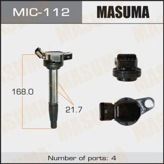 Котушка запалювання 1ZRFE, 2ZRFE, NZE14#.ZRE14#.NZE15#.NCP11# MASUMA MIC-112