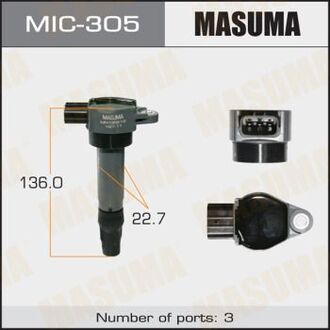 КАТУШКИ ЗАЖИГАНИЯ COLT, COLT PLUS 4A90, 4A91, 3A91 MASUMA MIC-305