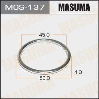 ПРОКЛАДКИ Кольцо глушителя металлическое 45.3 x 54.5 MASUMA MOS-137 (фото 1)