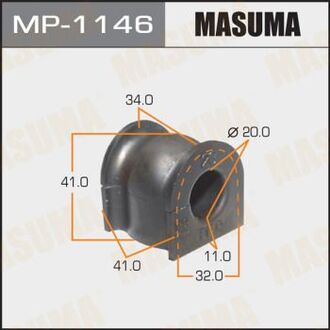 РЕЗ. СТАБИЛИЗАТОРА Honda CR-V, RE3, RE4Honda Fit, GE6, GE7, GE8, GE9Honda Jazz51306-TF0-003 51306-TF0-G01 MASUMA MP-1146 (фото 1)