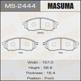 КОЛОДКИ C11078 SP1249 MASUMA MS-2444