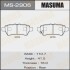 Колодка тормозная задняя Nissan Pathfinder (05-14) (MS2906) MASUMA