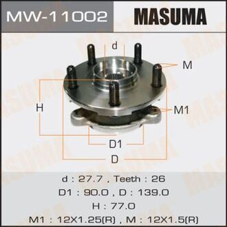 Ступичный узел front COROLLA/ NDE180, NRE180 MASUMA MW11002