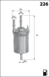 Фільтр палива MECAFILTER ELE6101