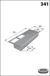 Фільтр повітряний MECAFILTER ELP9141