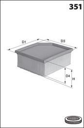 Фільтр повітряний MECAFILTER ELP9309