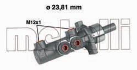 Головний гальмівний циліндр Metelli 050280 (фото 1)