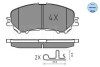 Brake pad set 0252206518