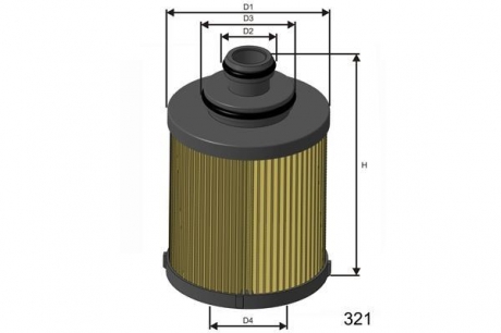 Фiльтр масляний MISFAT L114