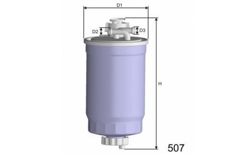 Фiльтр паливний MISFAT M365A