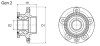 Ступица с подш. seat ibiza v (6j5), vw polo (9n) задн. мост (пр-во moog) VO-WB-11058