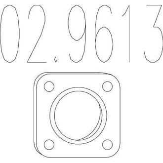 Прокладка вихлопної системи MTS 029613