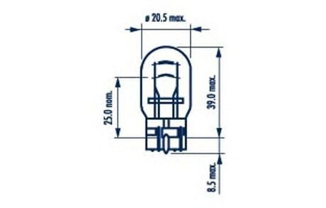 Лампа стоп (2 к безцок) W21/5W NARVA 17919