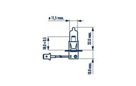 Лампа H3 24V 70W PK22S STANDARD NARVA 48700 (фото 1)