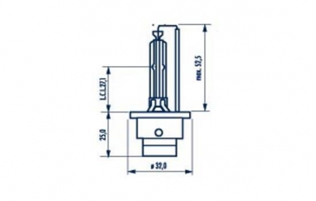 Лампа ксеноновая d2s xenon 85в, 35вт, p32d-2 NARVA 84002