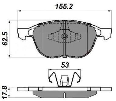 Гальмівні колодки пер. Focus/C-Max/Kuga 03- NATIONAL NP2002