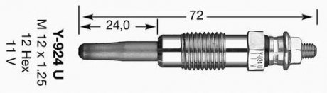 СВЕЧА НАКАЛА DB OM602.980 NGK 4950