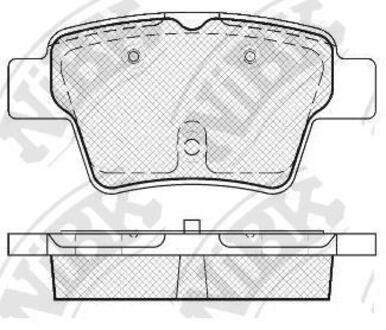 Колодки тормозные NiBK PN0069
