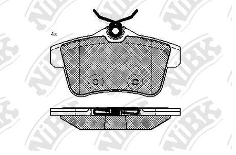 Колодки тормозные NiBK PN0473