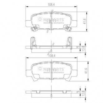 Колодки тормозные subaru NIPPARTS J3617002