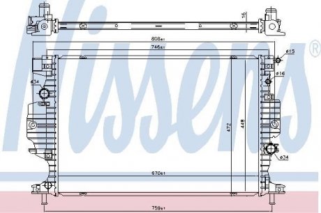 Радіатор NISSENS 620156