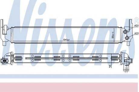 Радиатор AUDI A 1 / S 1 (8X) (10-) 1.4 TFSI NISSENS 65331