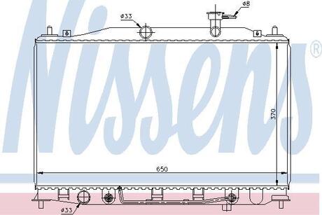 Радиатор HY ACCENT(05-)1.6 i 16V(+)[OE 25310-1E100] NISSENS 67503 (фото 1)