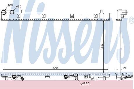 Радіатор NISSENS 68098 (фото 1)