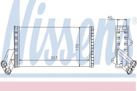 Радиатор печки citroen; fiat; lancia; peugeot NISSENS 71149