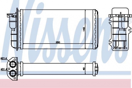 Радиатор отопителя fiat NISSENS 71441