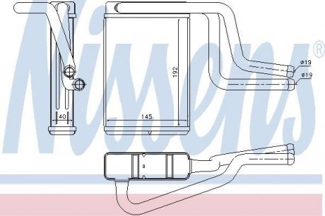 Теплообменник NISSENS 71744