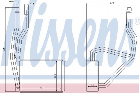 Радиатор отопителя NISSENS 71765