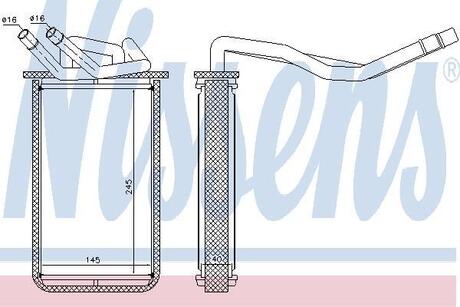 Радіатор пічки NISSENS 71768 (фото 1)