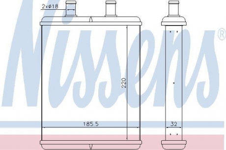Радиатор отопителя NISSENS 71817