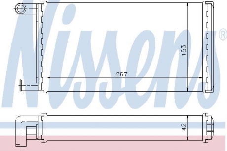 Радиатор отопителя mercedes 209 d-410 d (77-) NISSENS 72004