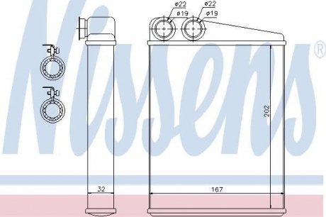 Теплообменник, отопление салона NISSENS 72046