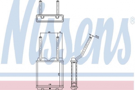 Радиатор печки opel astra f (91-) NISSENS 726531
