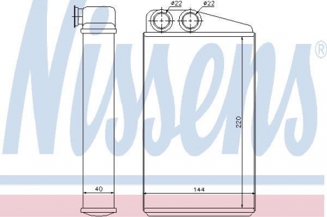 Радиатор отопителя NISSENS 73249