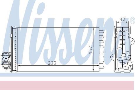 Радіатор пічки NISSENS 73356