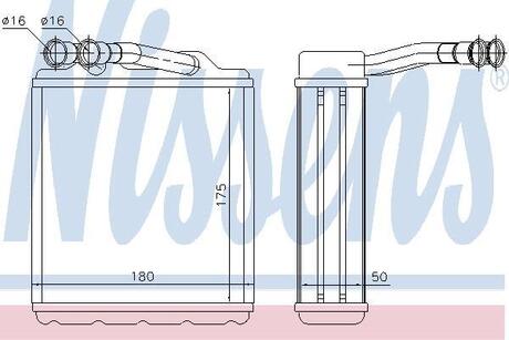 Радіатор пічки NISSENS 73464