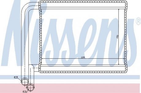 Радіатор пічки NISSENS 77527 (фото 1)