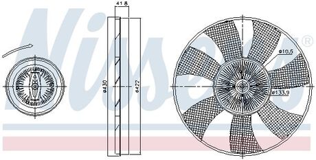 Муфта вентилятора NISSENS 86220 (фото 1)