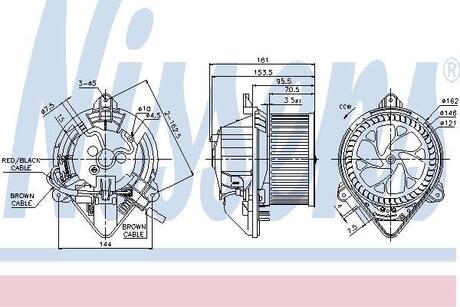 Вентилятор салону NISSENS 87130